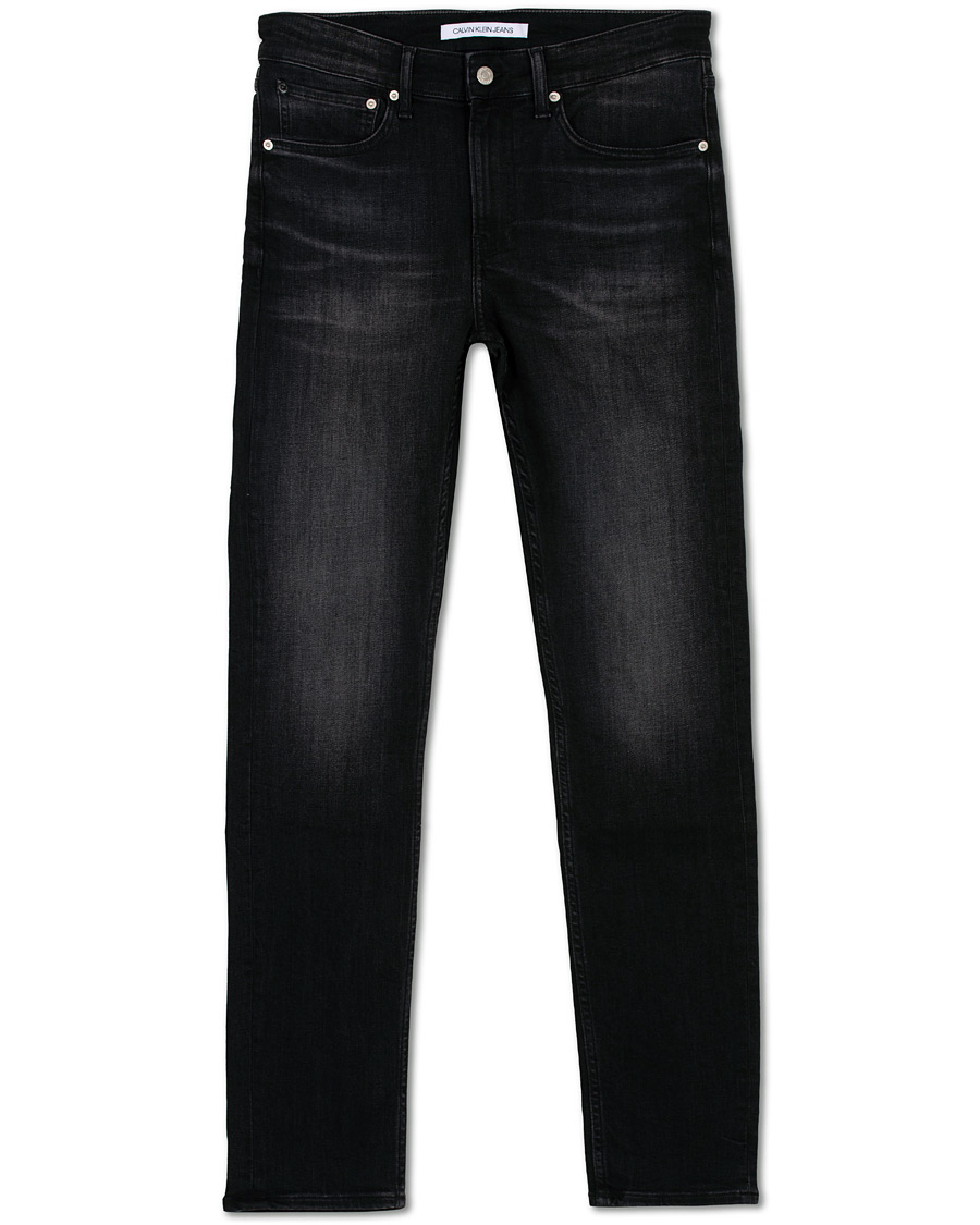 Herr | Jeans | Calvin Klein Jeans | Slim Tapered Jeans Washed Black