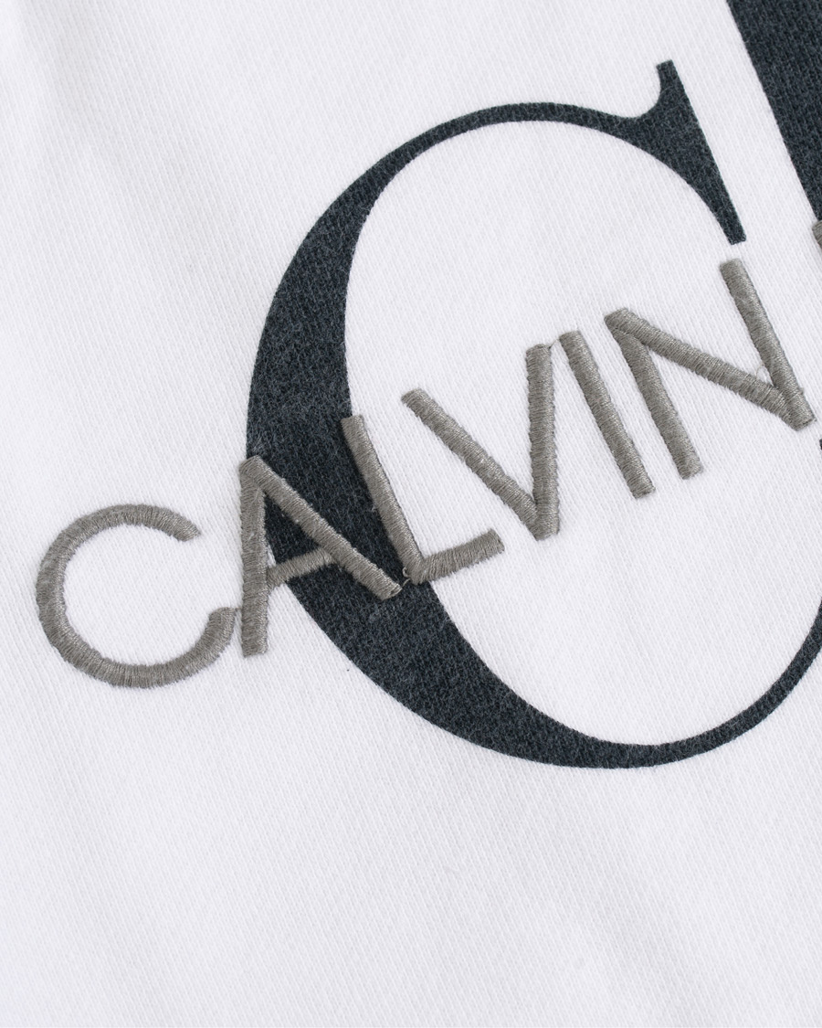 Herr | Tröjor | Calvin Klein Jeans | Washed Monogram Hoodie White