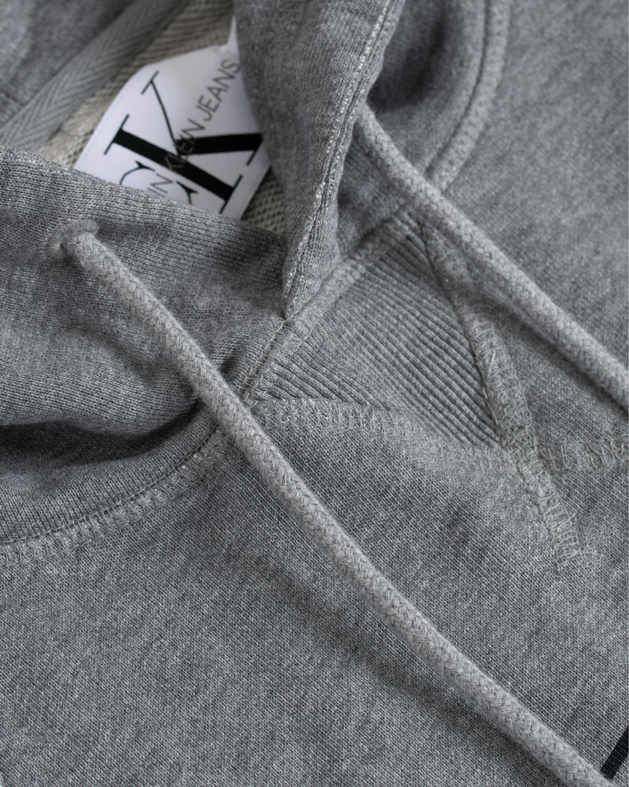 Herr | Tröjor | Calvin Klein Jeans | Washed Monogram Hoodie Grey