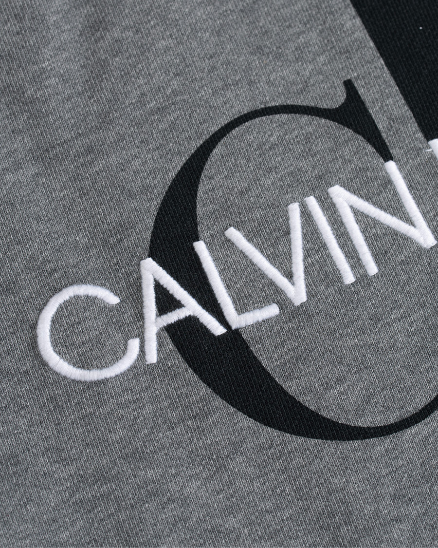 Herr | Tröjor | Calvin Klein Jeans | Washed Monogram Hoodie Grey