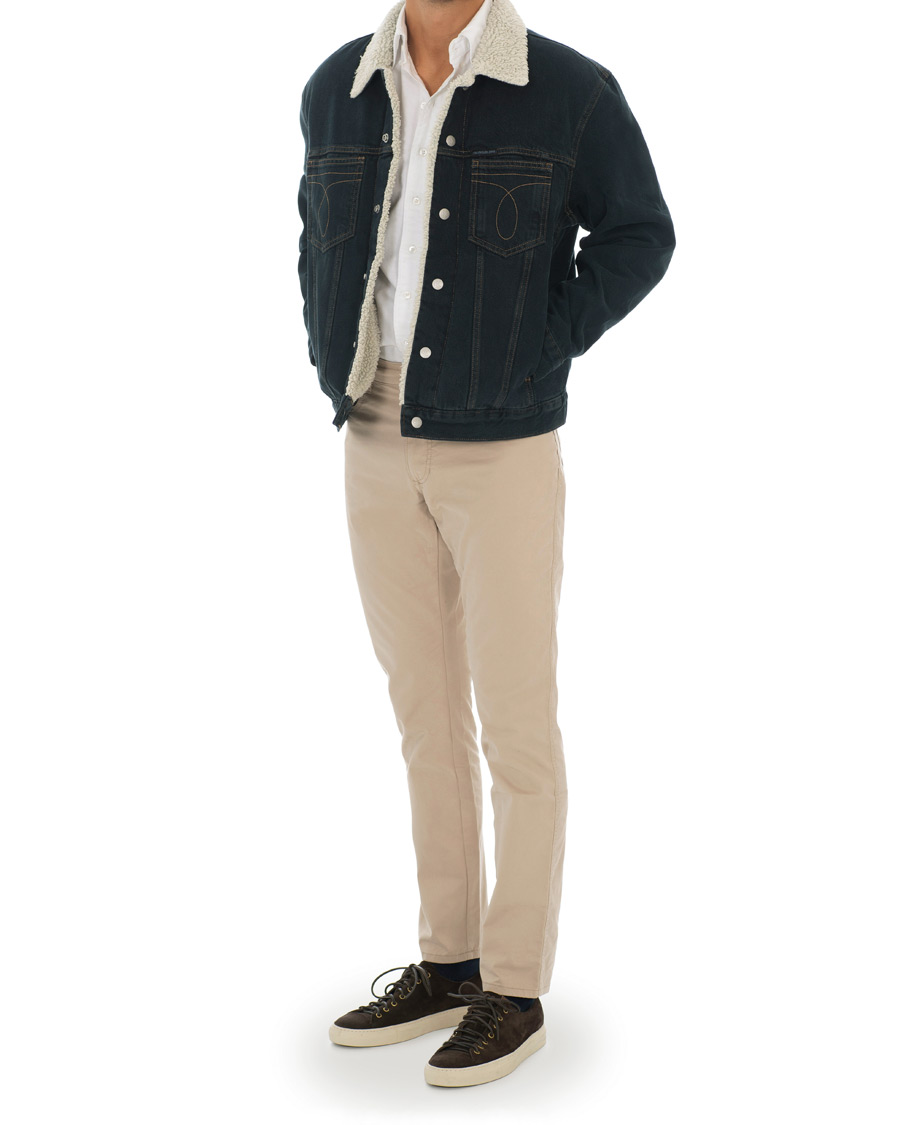 Herr | Jackor | Calvin Klein Jeans | Iconic Omega Sherpa Denim Jacket Black