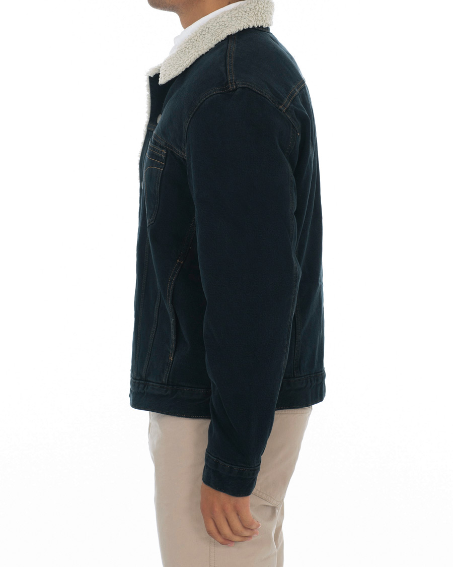 Herr | Jackor | Calvin Klein Jeans | Iconic Omega Sherpa Denim Jacket Black