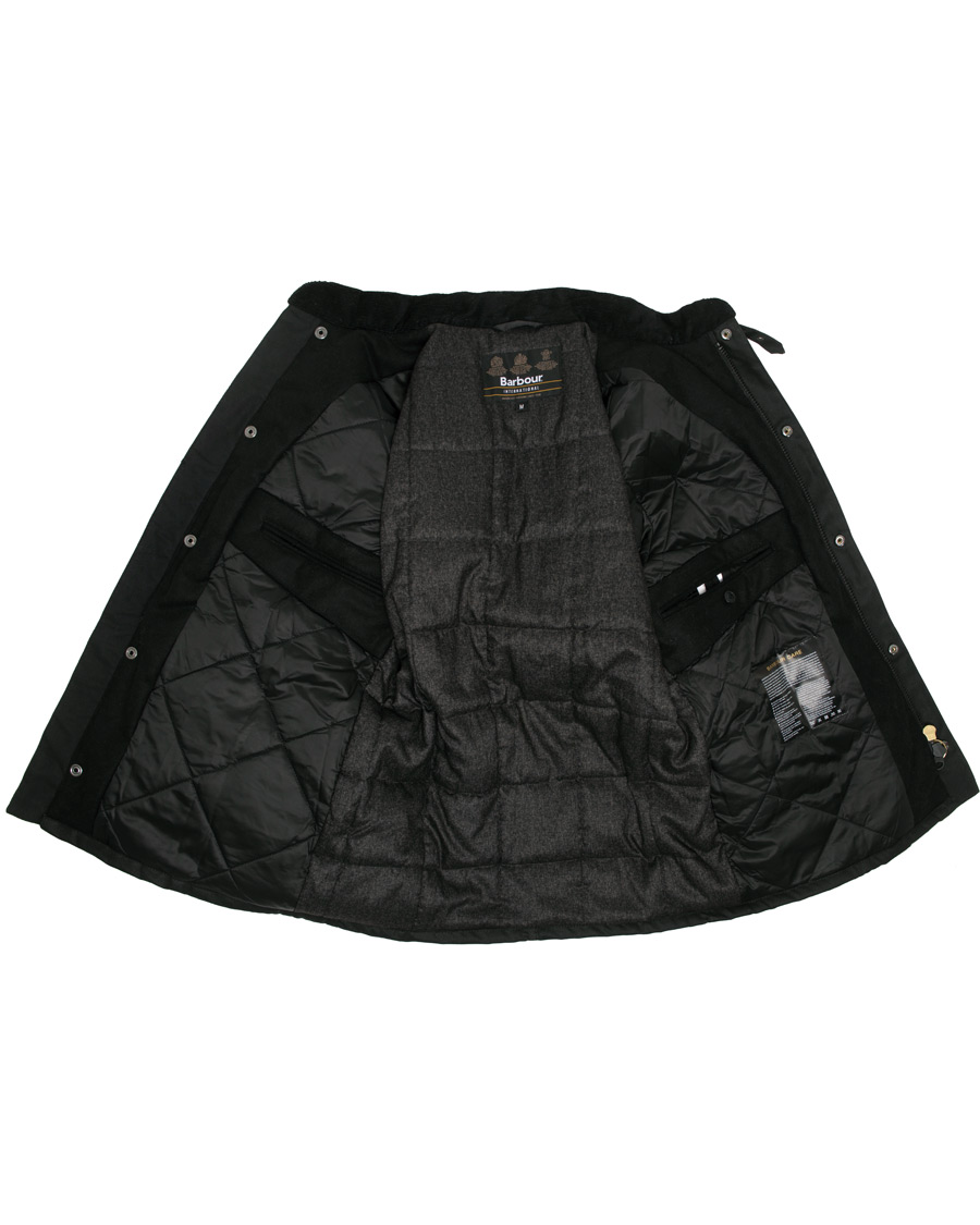 Herr | Jackor | Barbour International | Weir Waxed Jacket Black