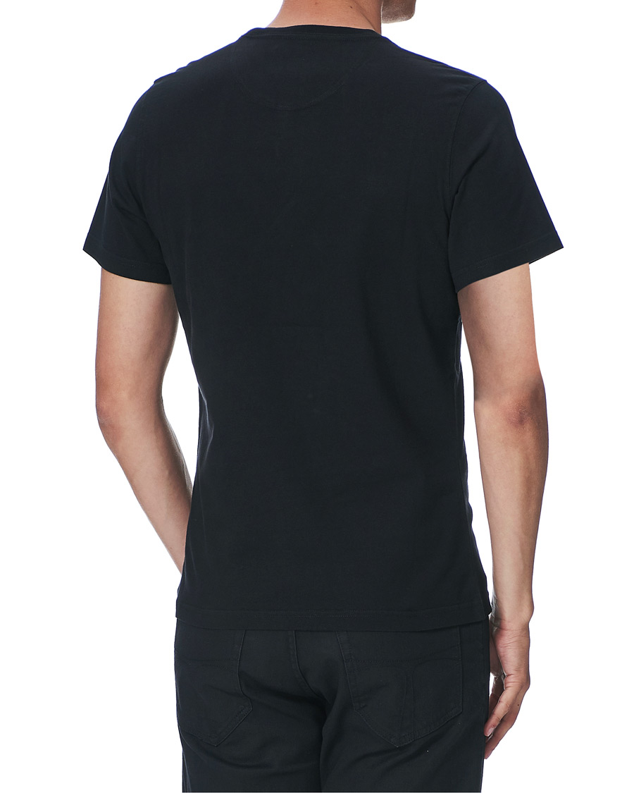Herr | T-Shirts | Barbour International | Large Logo Crew Neck Tee Black