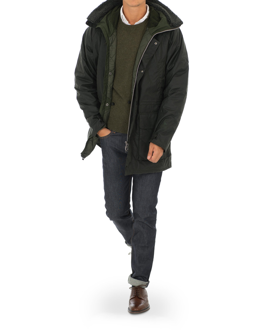 Herr | Jackor | Barbour Lifestyle | Fenton Wax Jacket Sage