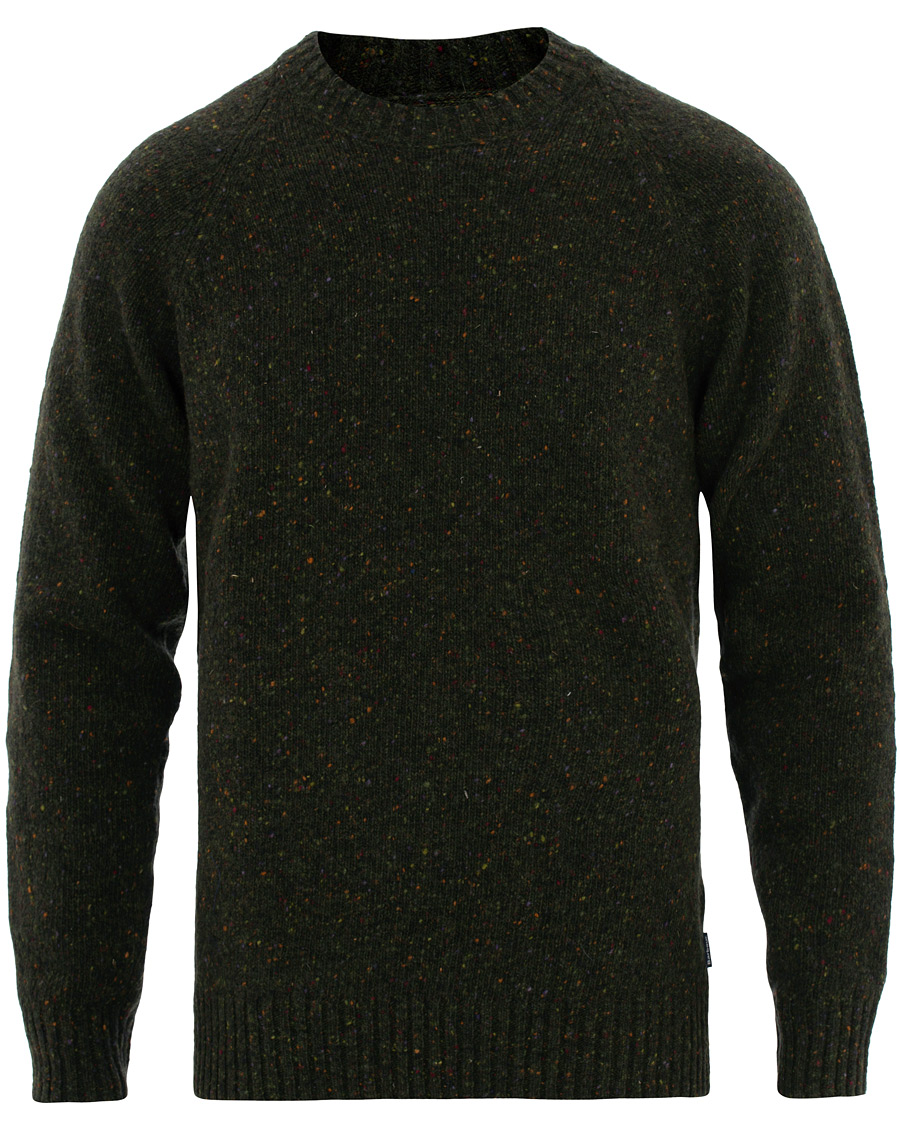 Herr | Tröjor | Barbour Lifestyle | Netherton Donegal Crew Forest Green