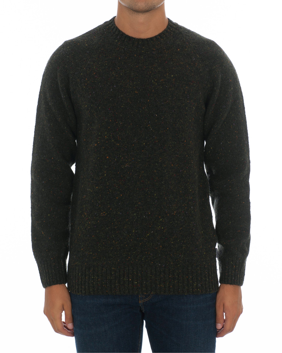 Herr | Tröjor | Barbour Lifestyle | Netherton Donegal Crew Forest Green