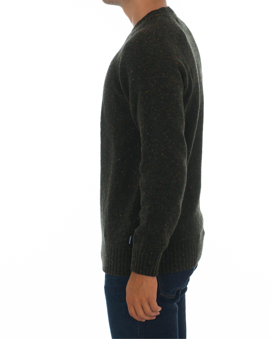Herr | Tröjor | Barbour Lifestyle | Netherton Donegal Crew Forest Green