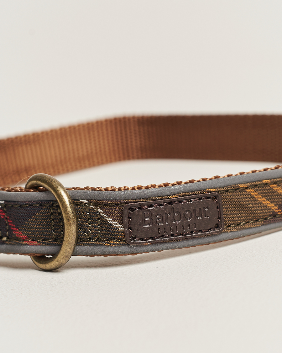 Herr | Barbour International Reflective Tartan Dog Collar Classic | Barbour International | Reflective Tartan Dog Collar Classic
