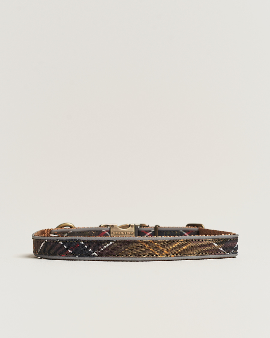 Herr | Barbour International Reflective Tartan Dog Collar Classic | Barbour International | Reflective Tartan Dog Collar Classic