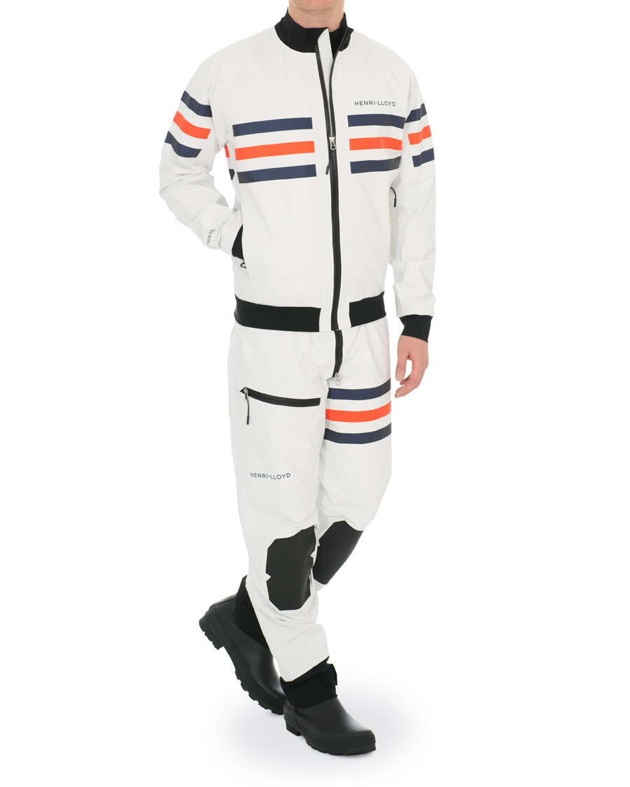 Herr | Byxor | Henri-Lloyd | Henri Lloyd Fremantle Stripe Salopette Cloud White