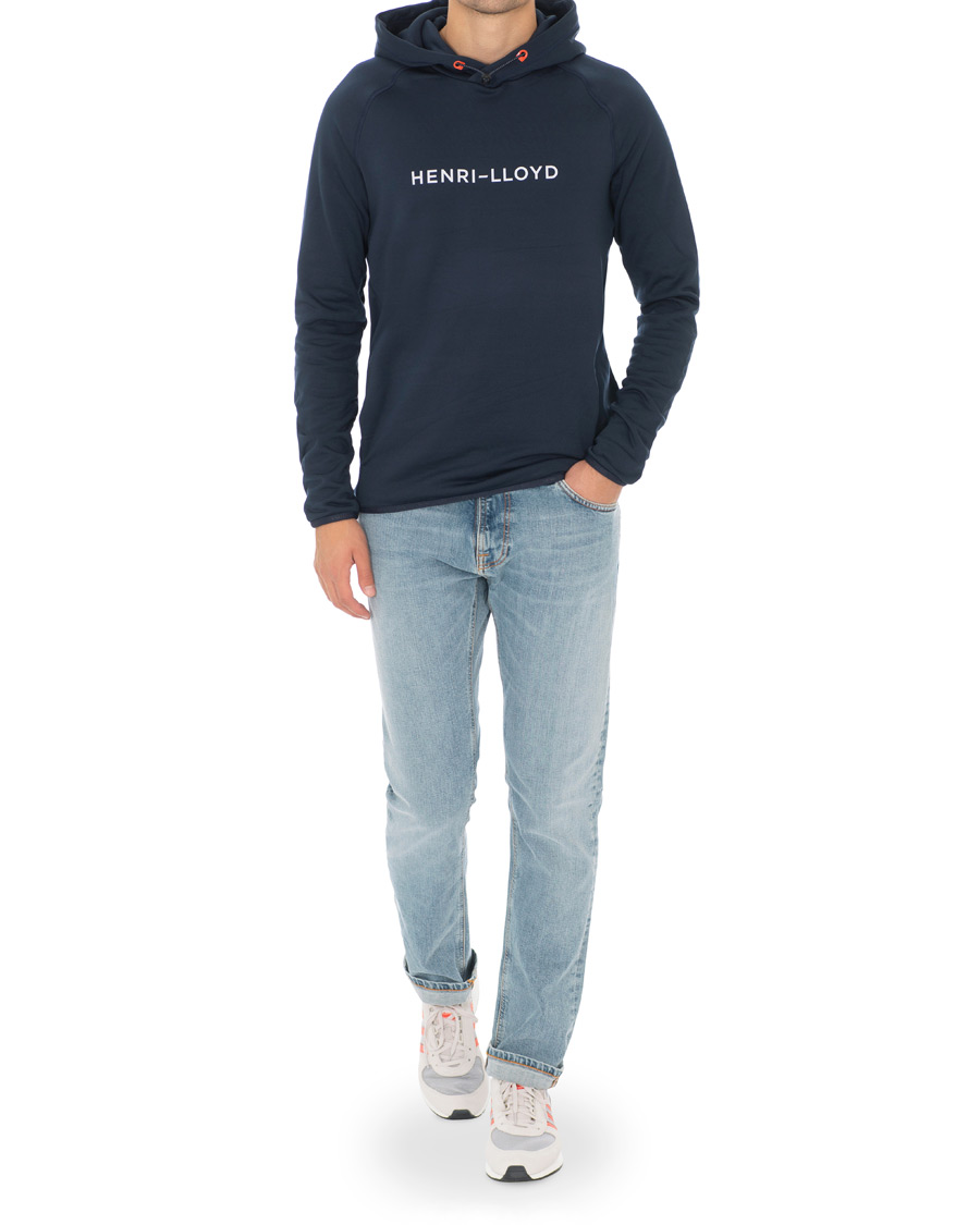 Herr | Tröjor | Henri-Lloyd | Henri Lloyd Fremantle Stripe Hoodie Navy Blue