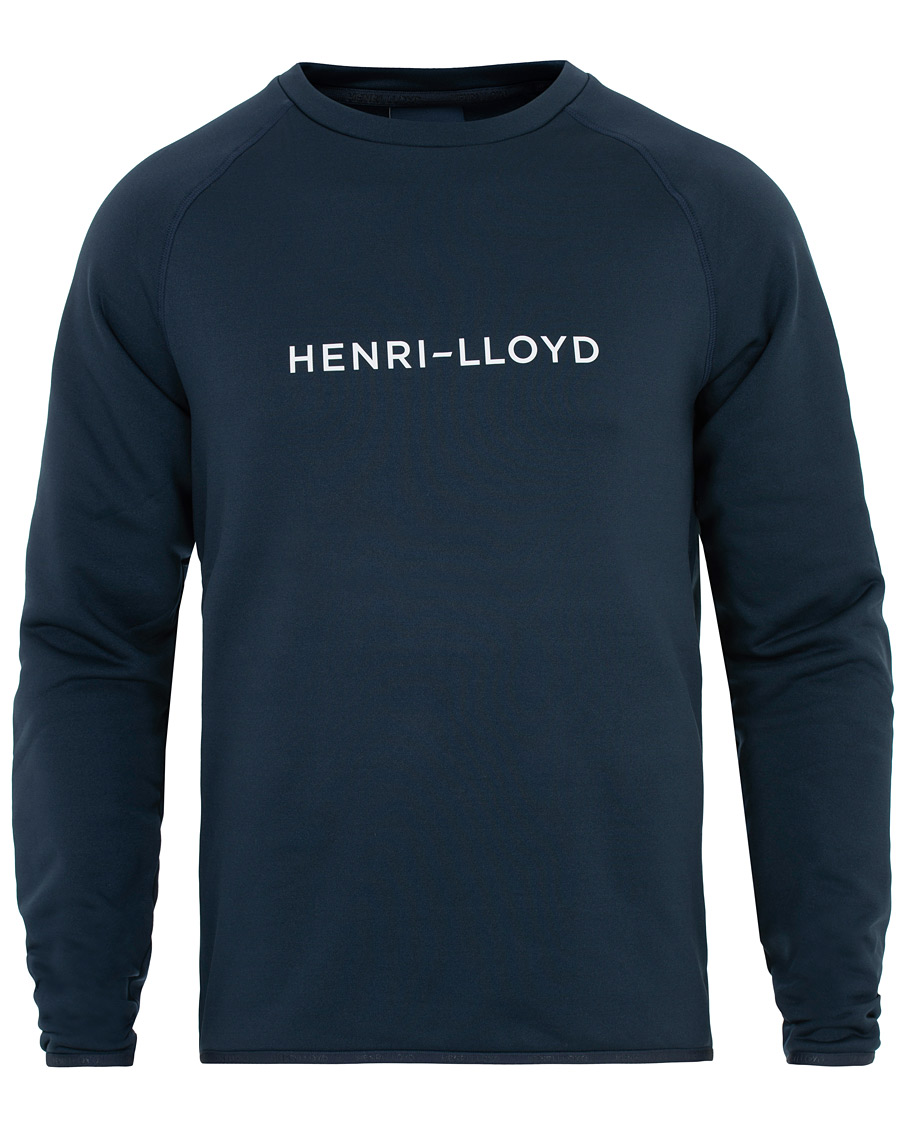 Herr | Tröjor | Henri-Lloyd | Henri Lloyd Fremantle Stripe Crew Neck Sweatshirt Navy Blue