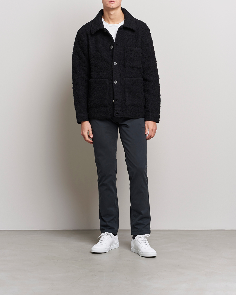 Herr | Byxor | NN07 | Marco Slim Fit Stretch Chinos Dark Grey