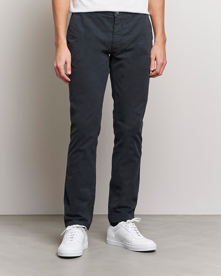 Herr | Byxor | NN07 | Marco Slim Fit Stretch Chinos Dark Grey