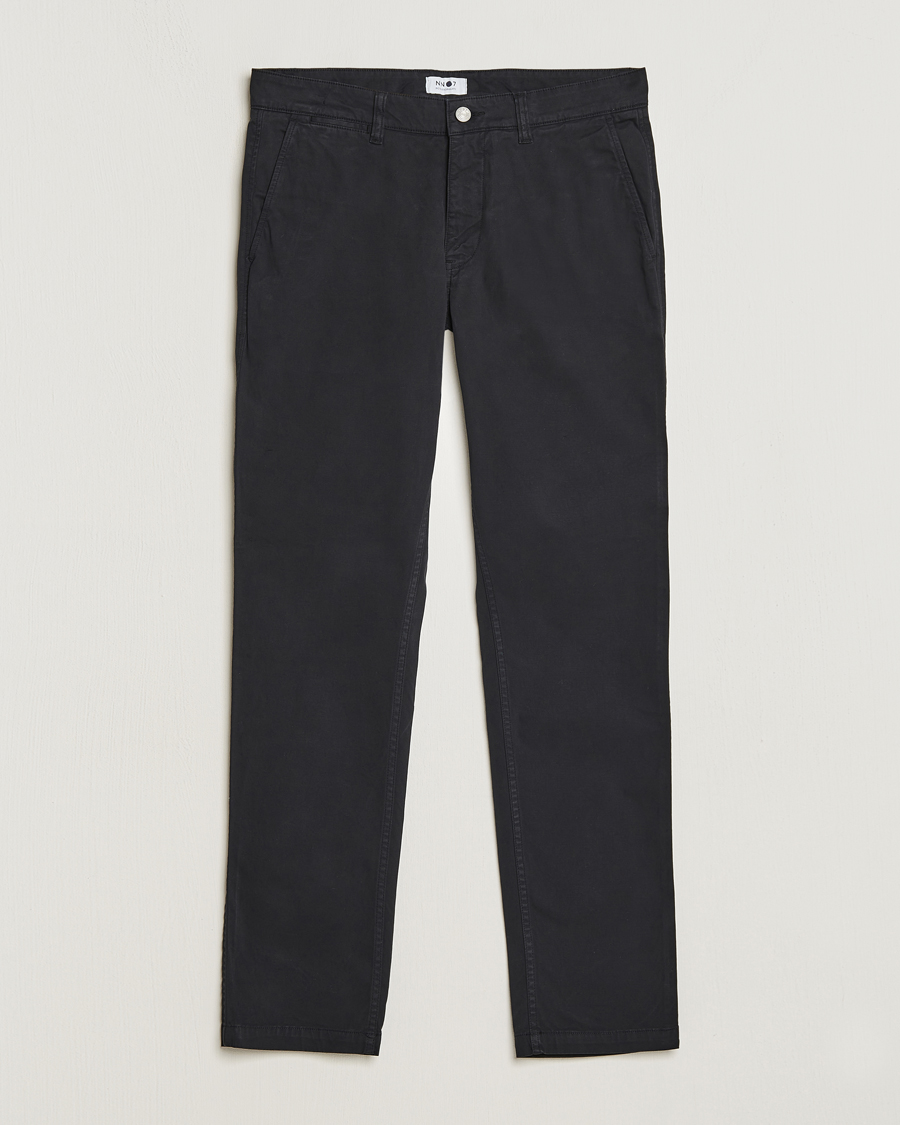 Herr | Byxor | NN07 | Marco Slim Fit Stretch Chinos Black