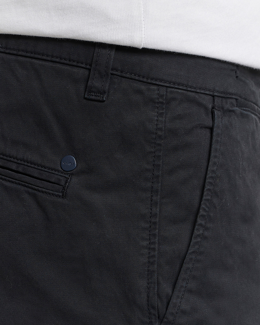 Herr | Byxor | NN07 | Marco Slim Fit Stretch Chinos Black