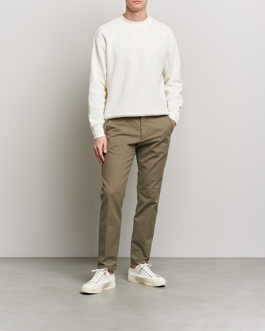Herr | Byxor | NN07 | Scott Regular Fit Stretch Trousers Khaki