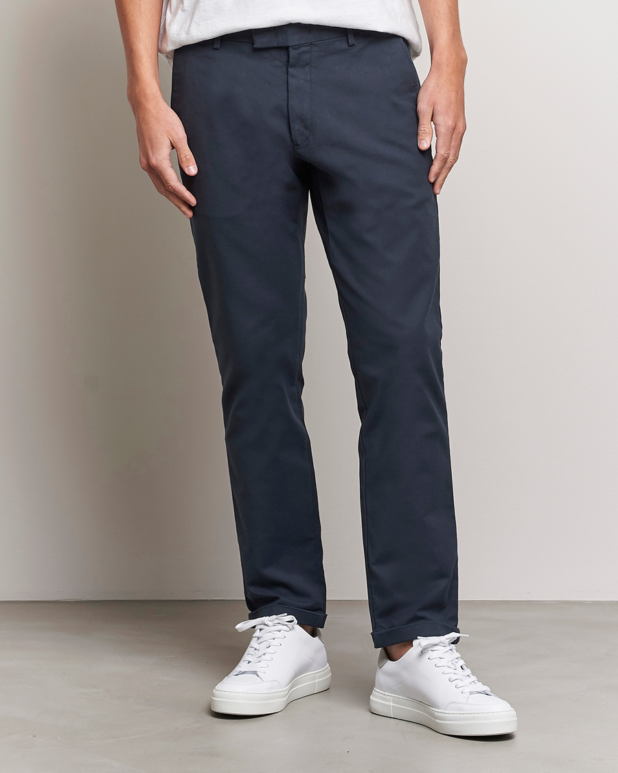 Herr |  | NN07 | Scott Regular Fit Stretch Trousers Navy Blue