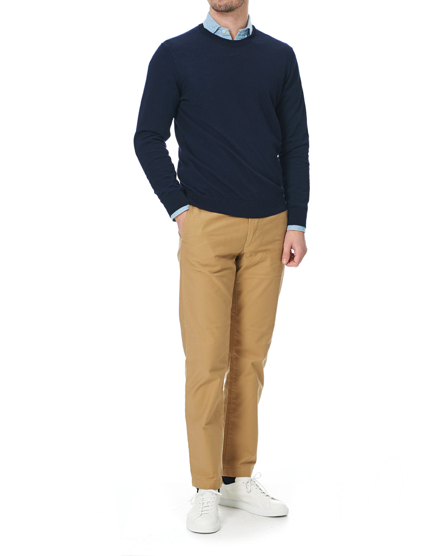 Herr | Byxor | NN07 | Steven Regular Fit Stretch Chinos Khaki