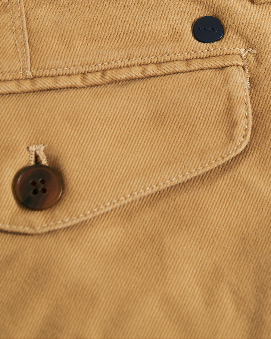 Herr | Byxor | NN07 | Steven Regular Fit Stretch Chinos Khaki