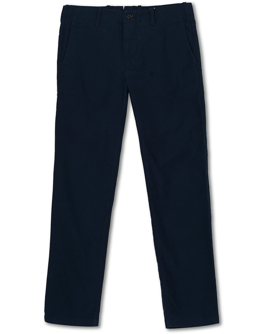 Herr | Byxor | NN07 | Steven Regular Fit Stretch Chinos Light Navy