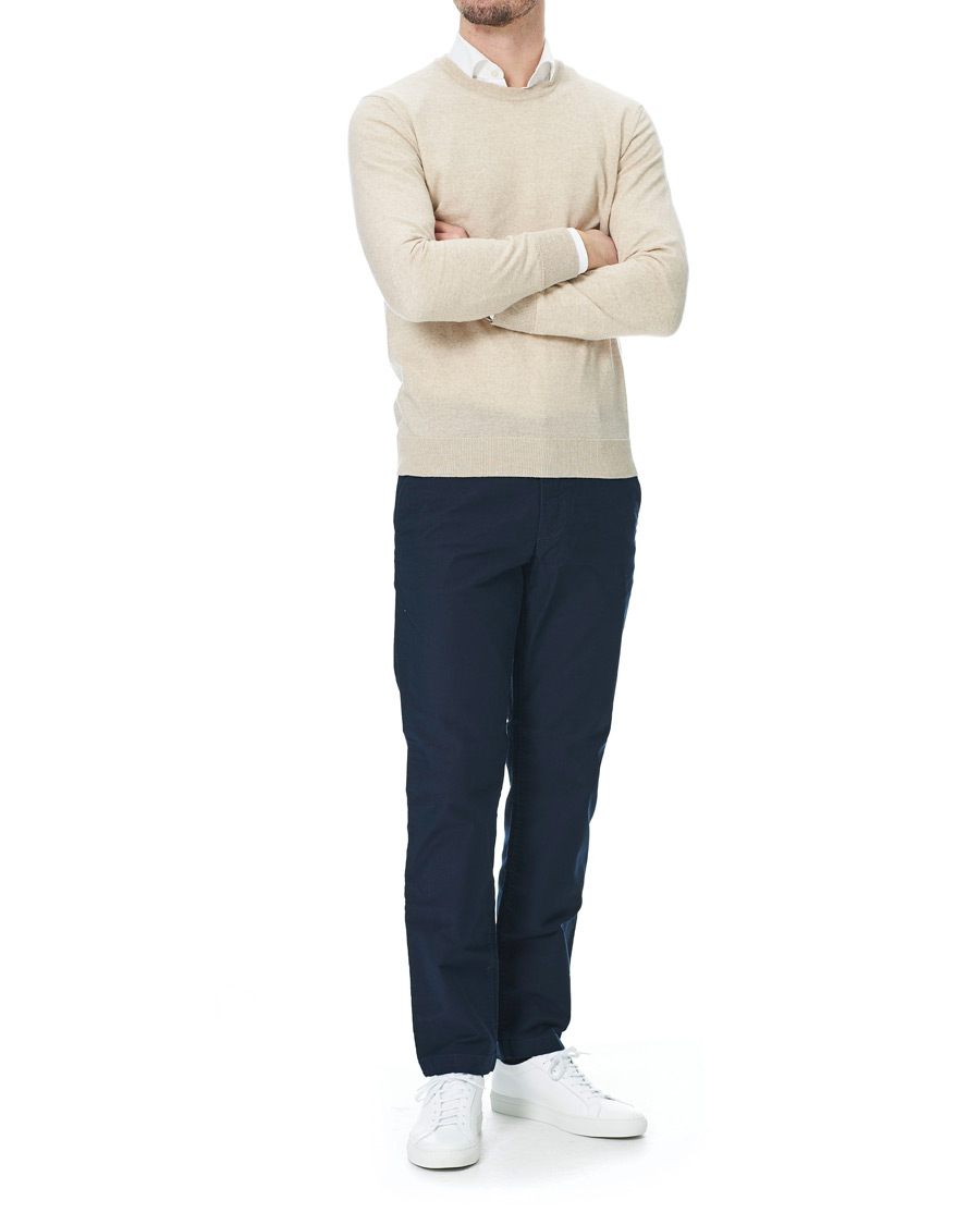 Herr | Byxor | NN07 | Steven Regular Fit Stretch Chinos Light Navy