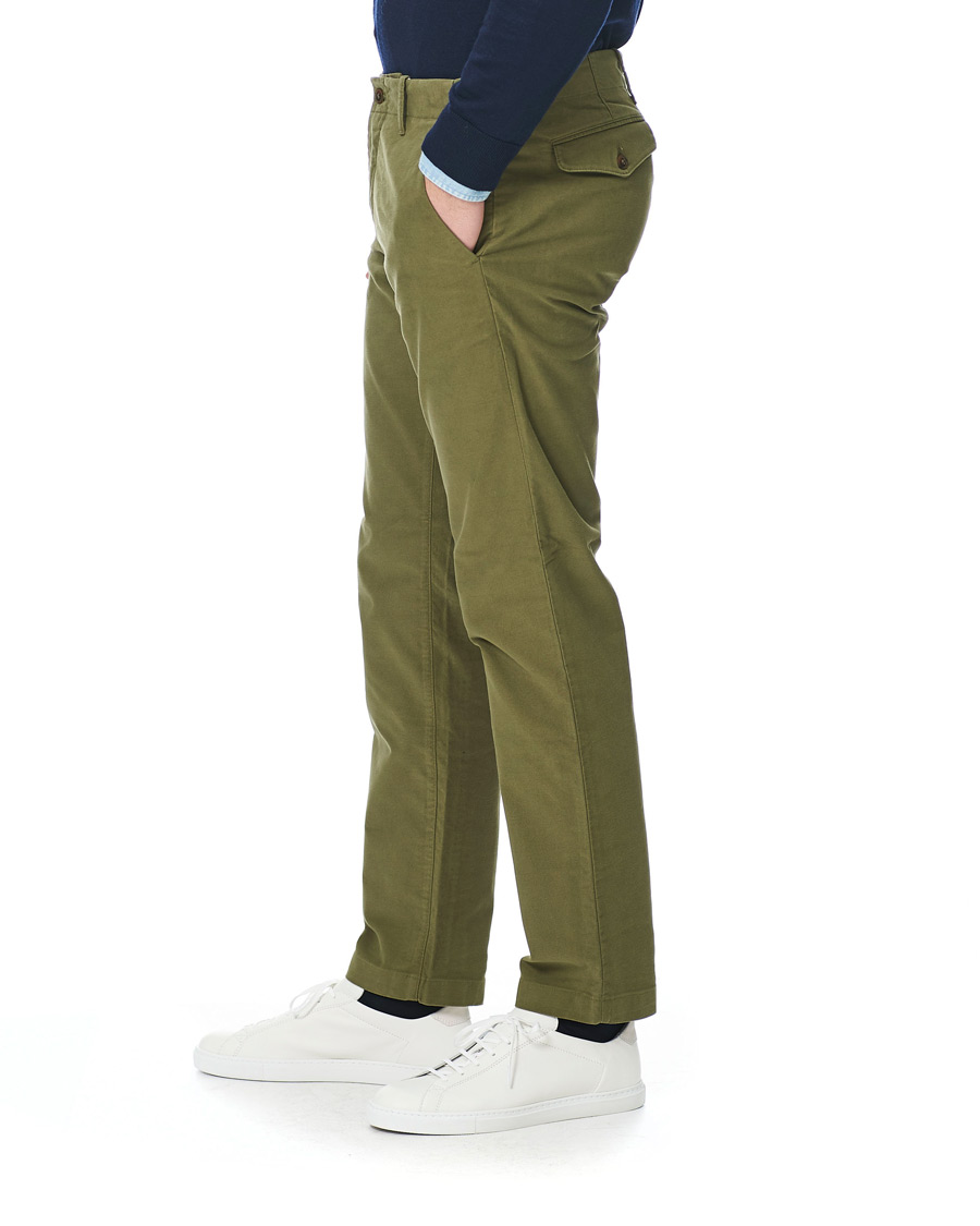 Herr | Byxor | NN07 | Steven Regular Fit Stretch Chinos Moss Green
