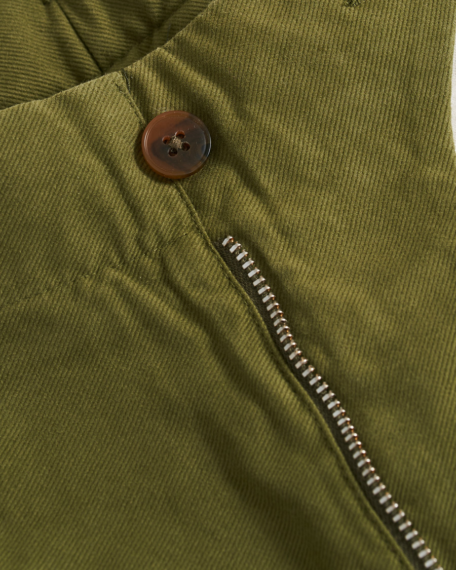 Herr | Byxor | NN07 | Steven Regular Fit Stretch Chinos Moss Green