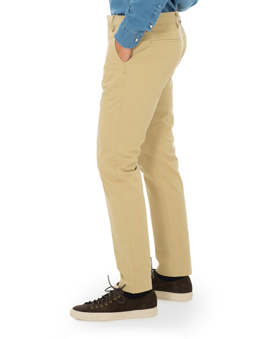Herr | Byxor | NN07 | Theo Regular Fit Stretch Chinos Sand Khaki