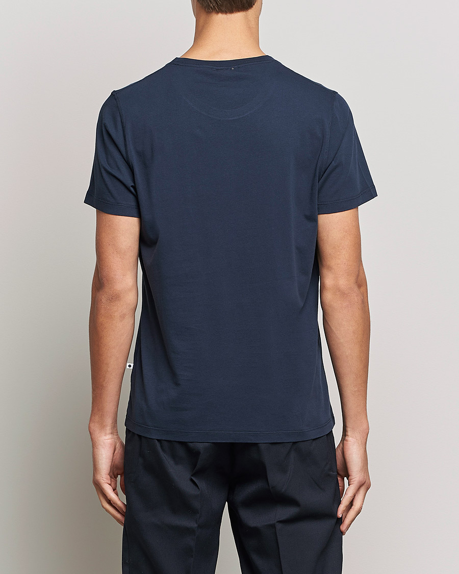 Herr | T-Shirts | NN07 | Pima Crew Neck Tee Navy Blue
