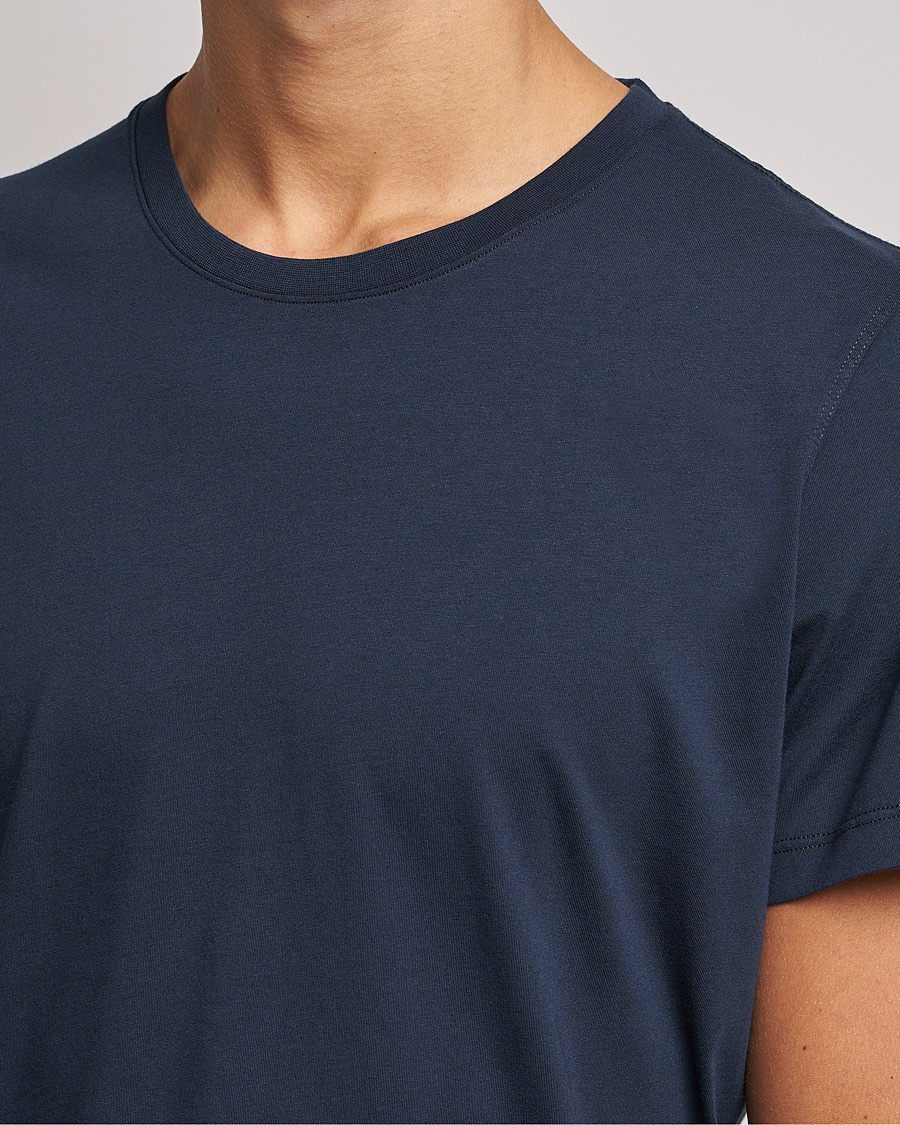 Herr | T-Shirts | NN07 | Pima Crew Neck Tee Navy Blue