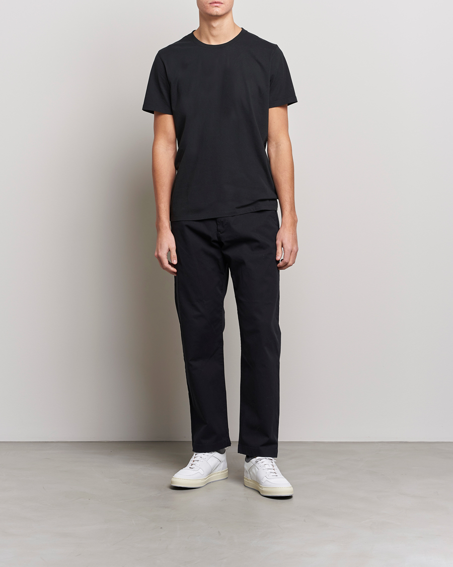 Herr | T-Shirts | NN07 | Pima Crew Neck Tee Black