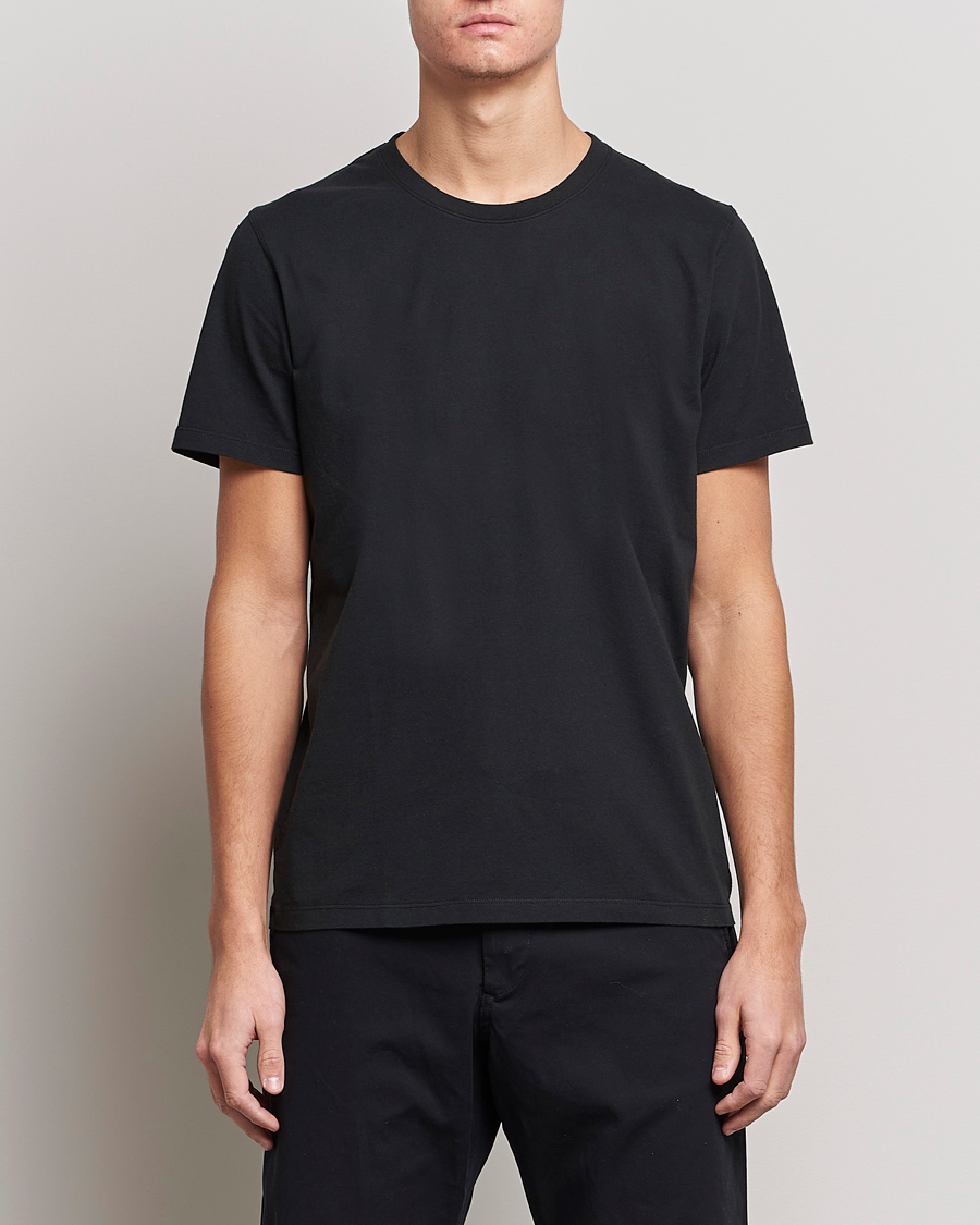 Herr | Kortärmade t-shirts | NN07 | Pima Crew Neck Tee Black