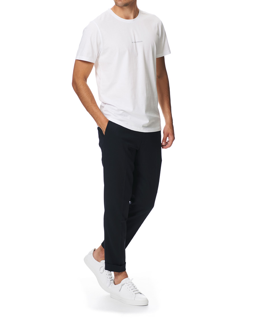 Herr | T-Shirts | NN07 | Ethan Printed Crew Neck Tee White
