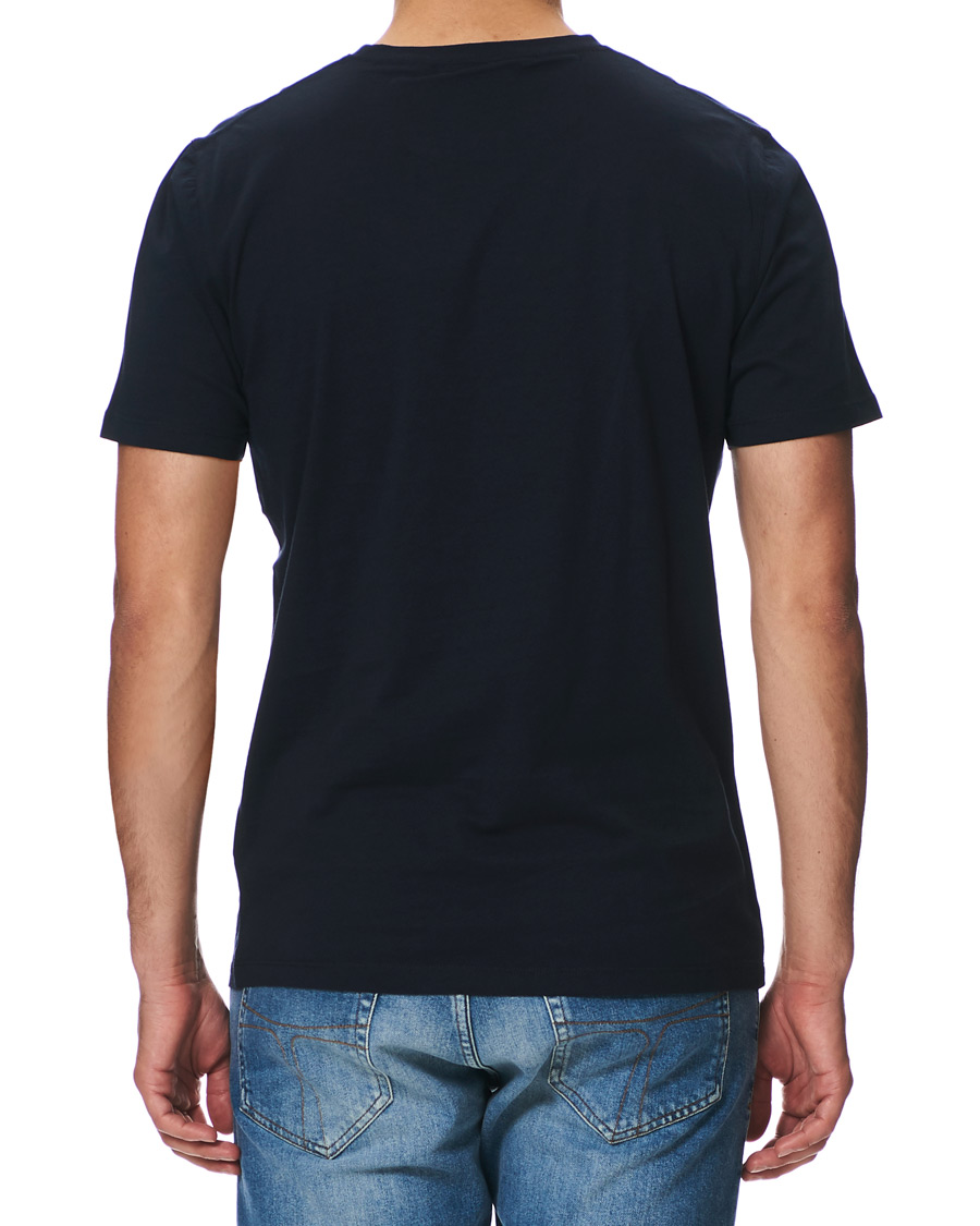 Herr | T-Shirts | NN07 | Ethan Printed Crew Neck Tee Navy Blue
