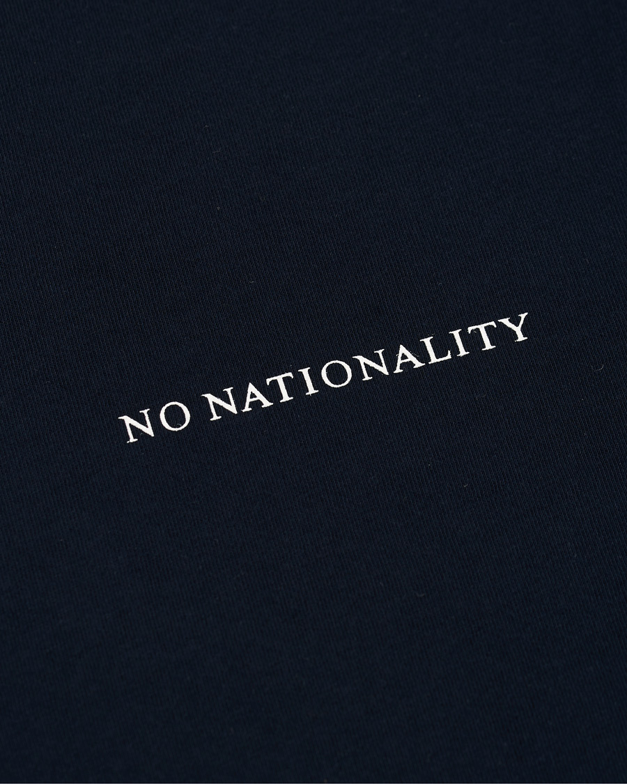 Herr | T-Shirts | NN07 | Ethan Printed Crew Neck Tee Navy Blue