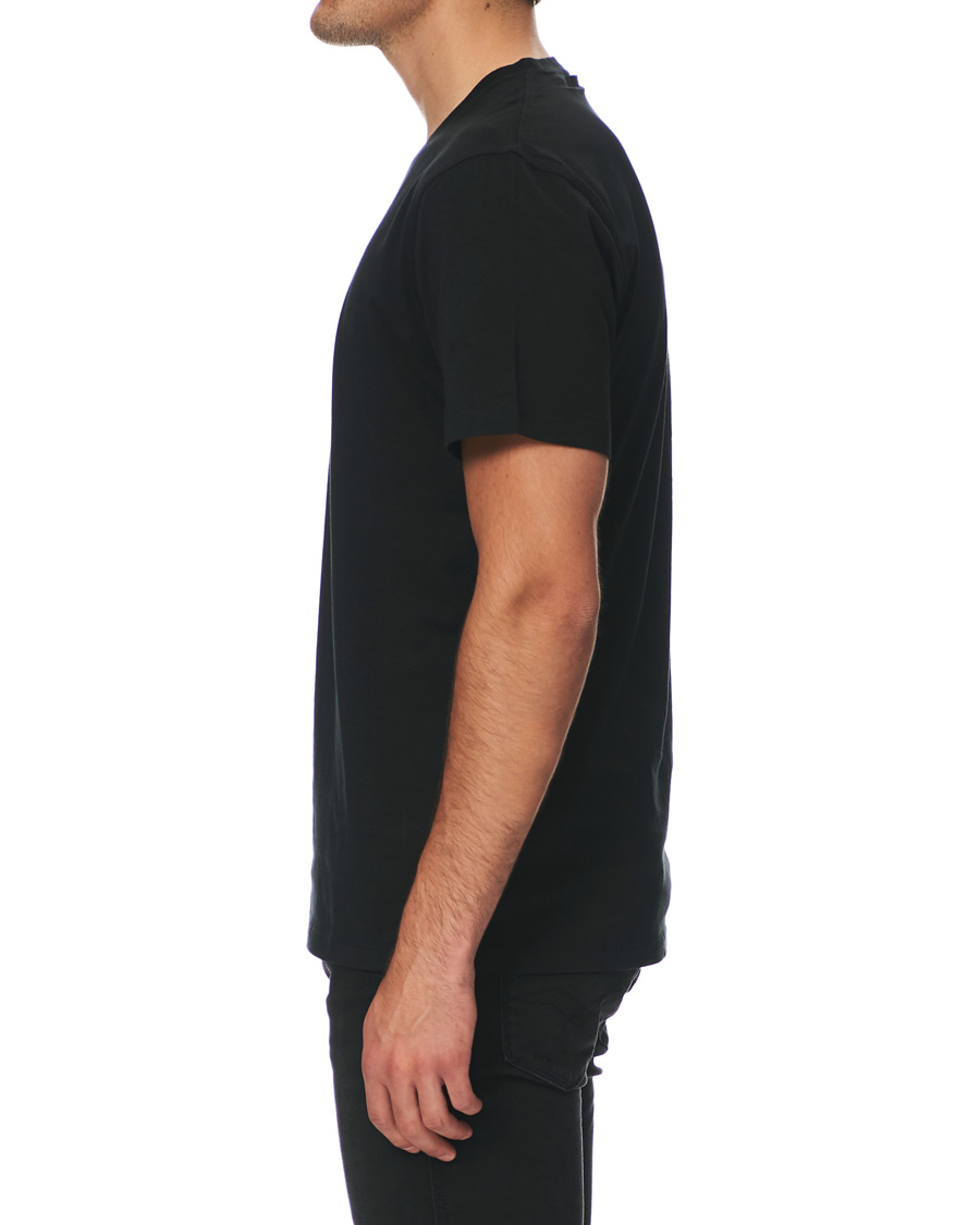 Herr | T-Shirts | NN07 | Ethan Printed Crew Neck Tee Black