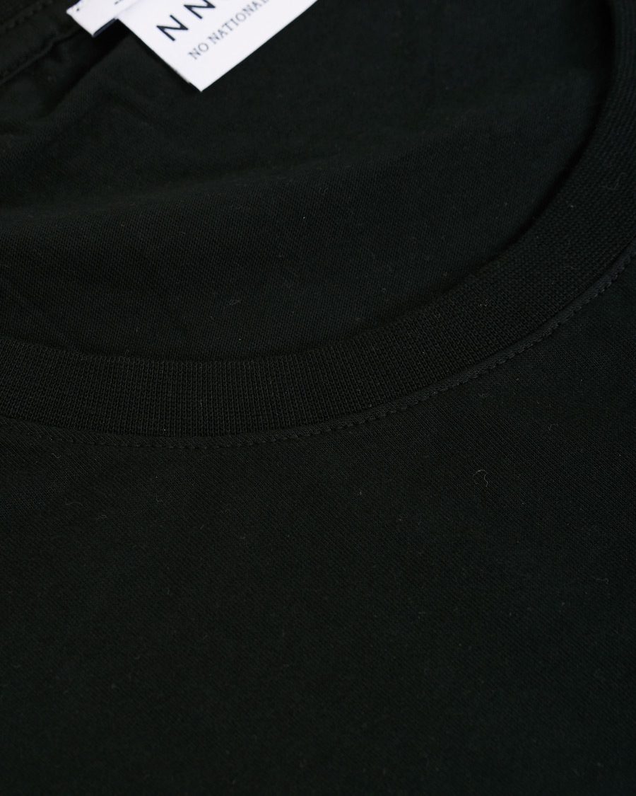 Herr | T-Shirts | NN07 | Ethan Printed Crew Neck Tee Black