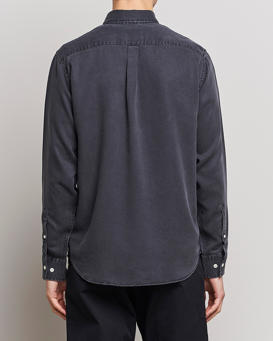 Herr | Skjortor | NN07 | Levon Tencel Denim Shirt Black