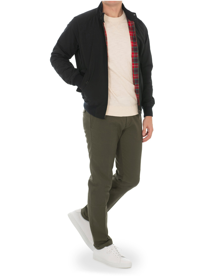 Herr | Byxor | NN07 | Scott Regular Fit Stretch Trousers Army Green