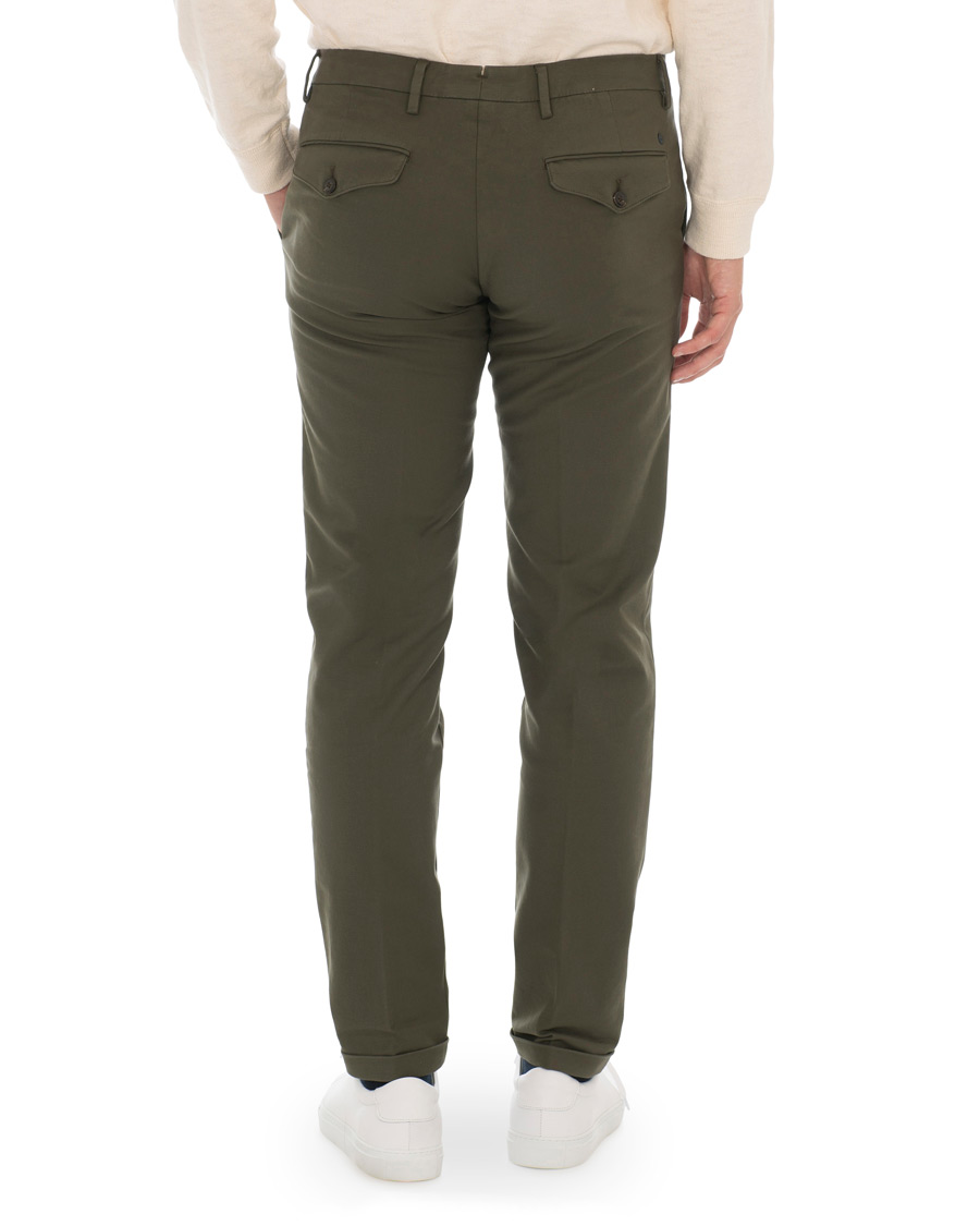Herr | Byxor | NN07 | Scott Regular Fit Stretch Trousers Army Green