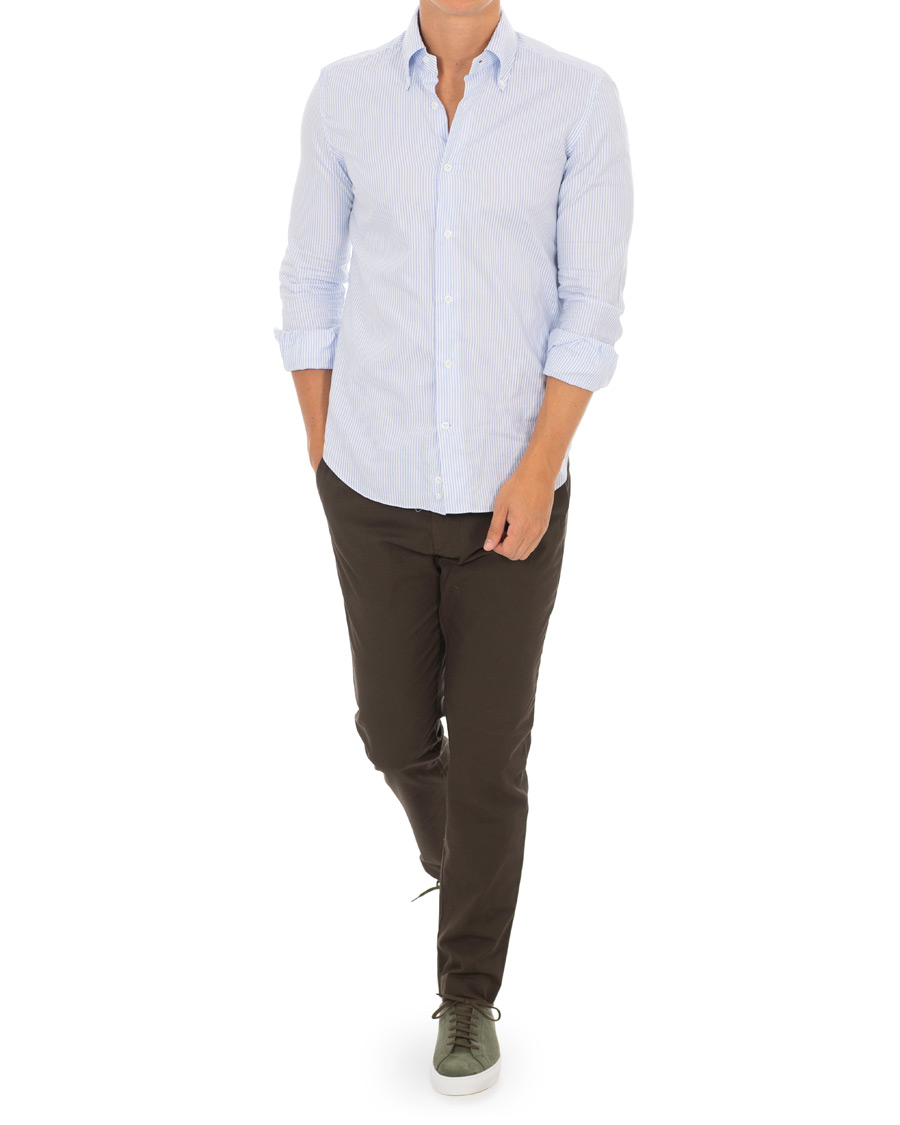 Herr | Byxor | NN07 | Theo Regular Fit Stretch Chinos Brown