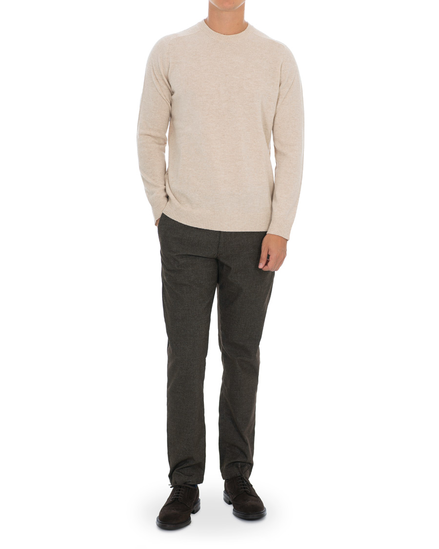 Herr | Byxor | NN07 | Karl Regular Fit Structure Stretch Chinos Brown