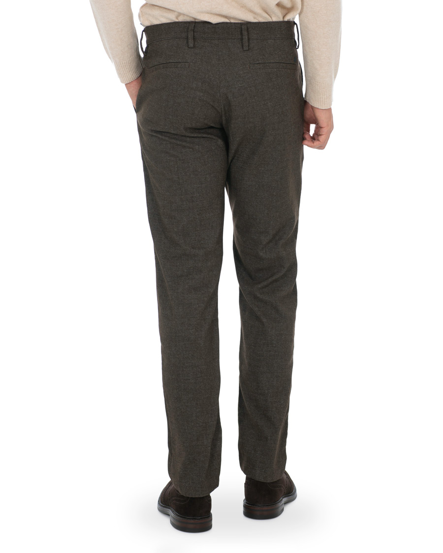 Herr | Byxor | NN07 | Karl Regular Fit Structure Stretch Chinos Brown