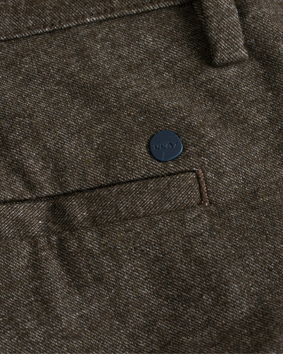 Herr | Byxor | NN07 | Karl Regular Fit Structure Stretch Chinos Brown