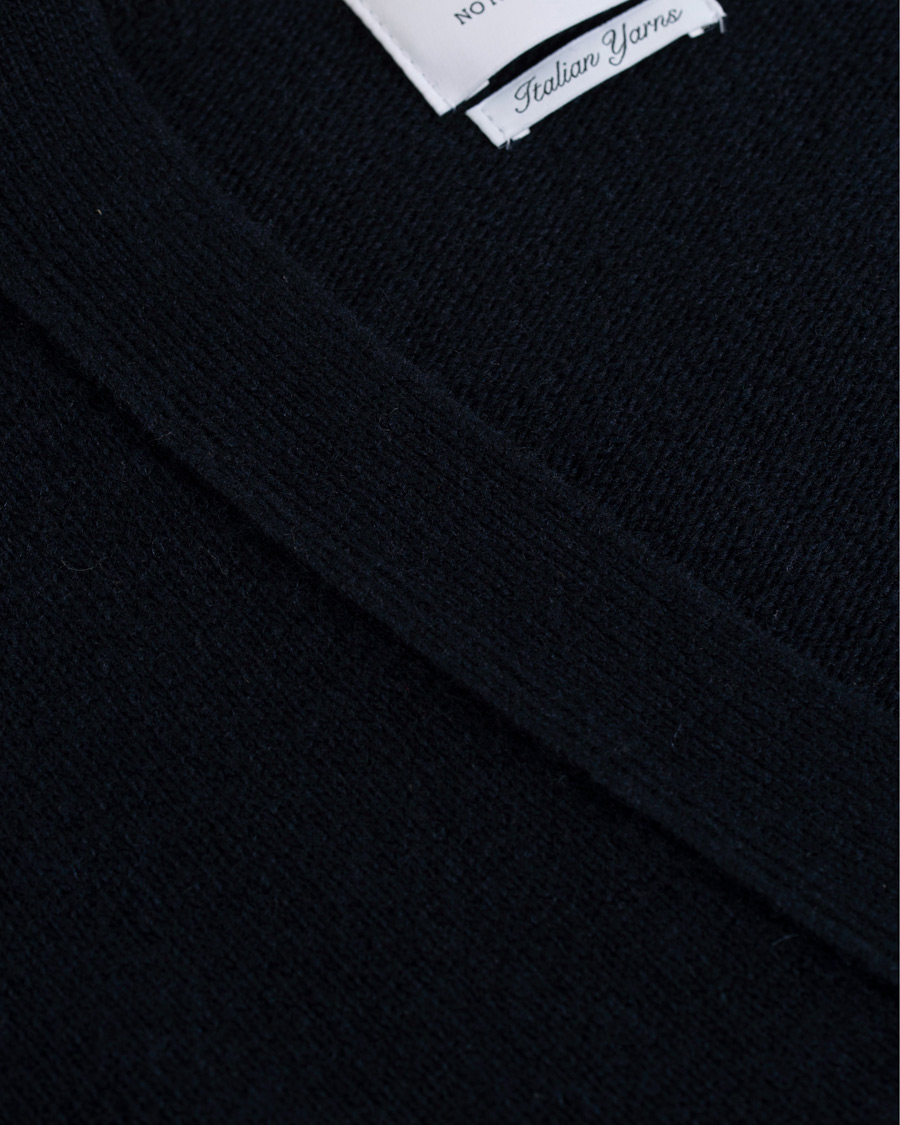 Herr | Tröjor | NN07 | Bjorn Wool Cardigan Navy Blue