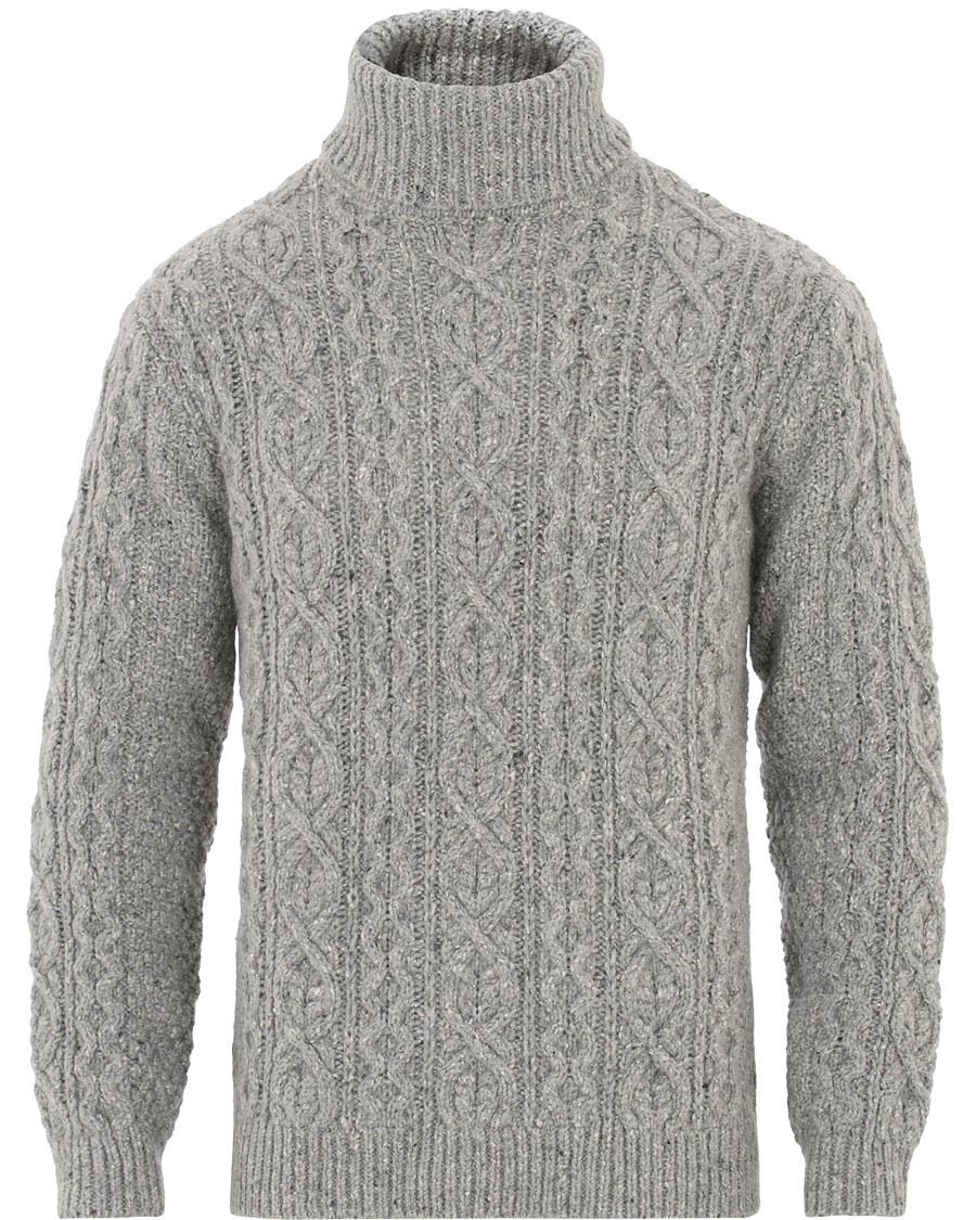 Herr | Tröjor | NN07 | Bert Cable Rollneck Grey
