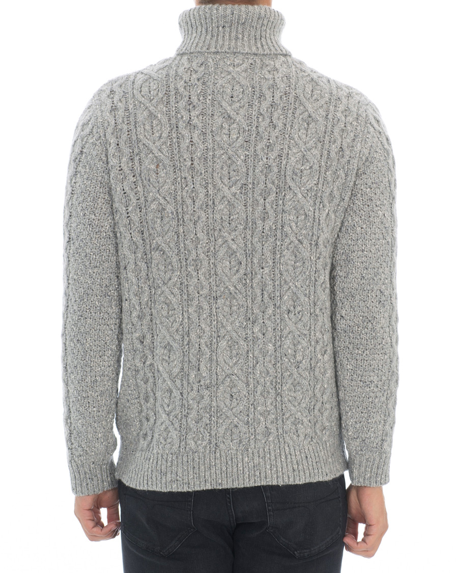 Herr | Tröjor | NN07 | Bert Cable Rollneck Grey