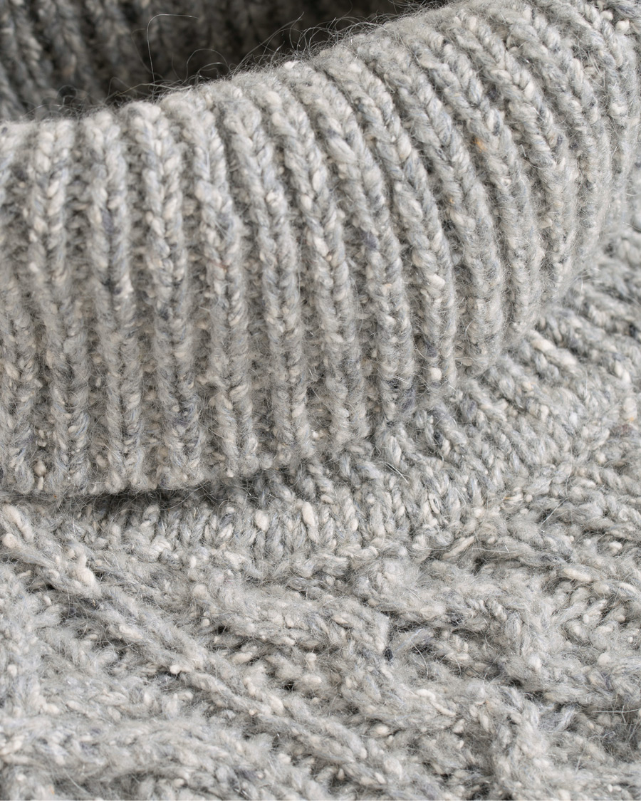 Herr | Tröjor | NN07 | Bert Cable Rollneck Grey